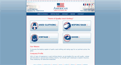 Desktop Screenshot of americanusedclothing.com
