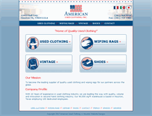 Tablet Screenshot of americanusedclothing.com